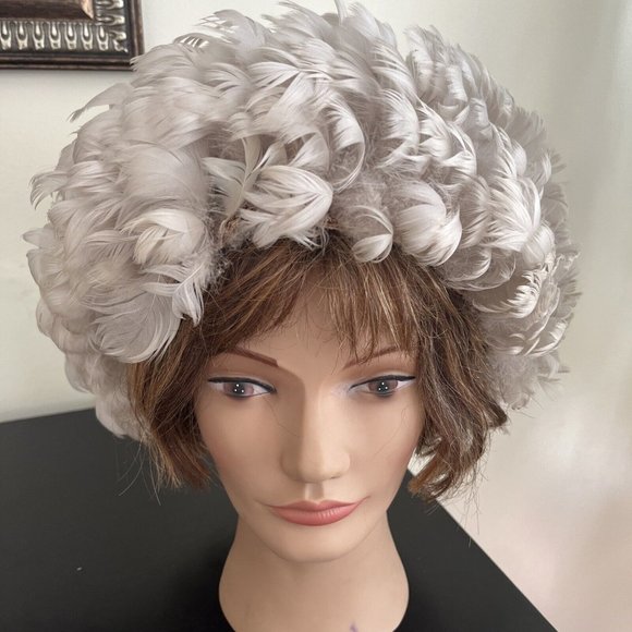 Unbranded Accessories - Vintage Feather Wig Hat Yugoslavia